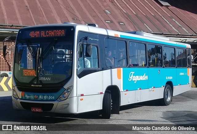 Auto Ônibus Fagundes RJ 101.004 na cidade de Niterói, Rio de Janeiro, Brasil, por Marcelo Candido de Oliveira. Número da foto: #6063178.