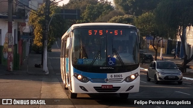 Cooper Líder > A2 Transportes 6 8065 na cidade de São Paulo, São Paulo, Brasil, por Felipe Pereira Evangelista. ID da foto: 6063166.