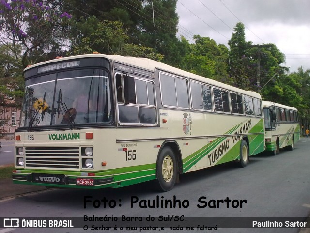Empresa de Transportes Coletivos Volkmann 156 na cidade de Pomerode, Santa Catarina, Brasil, por Paulinho Sartor. Número da foto: #6062776.