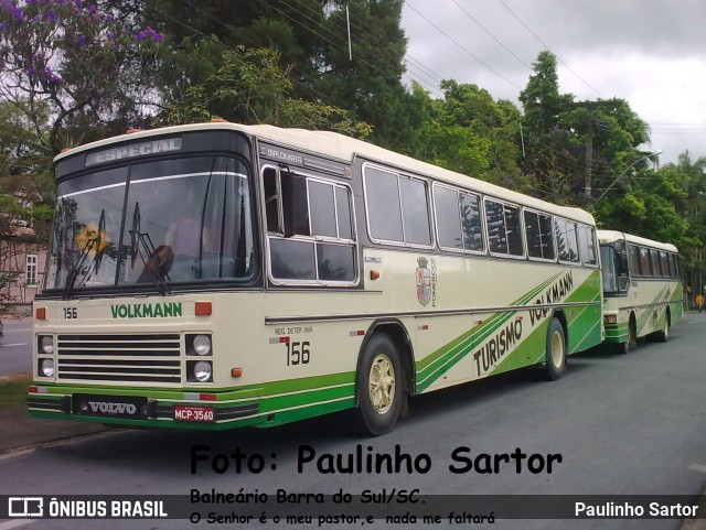 Empresa de Transportes Coletivos Volkmann 156 na cidade de Pomerode, Santa Catarina, Brasil, por Paulinho Sartor. ID da foto: 6062776.