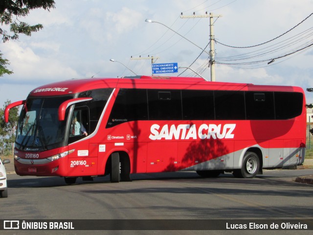 Viação Santa Cruz 208160 na cidade de Alfenas, Minas Gerais, Brasil, por Lucas Elson de Oliveira. Número da foto: #6062140.