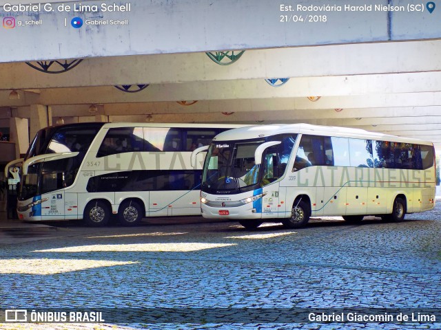 Auto Viação Catarinense 3319 na cidade de Joinville, Santa Catarina, Brasil, por Gabriel Giacomin de Lima. Número da foto: #6062427.
