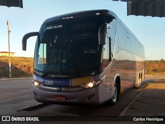 Rota Transportes Rodoviários 7265 na cidade de Olindina, Bahia, Brasil, por Carlos Henrique. ID da foto: 6064138.