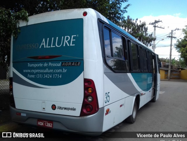 Expresso Allure 35 na cidade de Matozinhos, Minas Gerais, Brasil, por Vicente de Paulo Alves. Número da foto: #6067239.