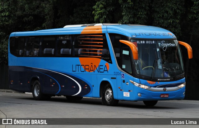 Litorânea Transportes Coletivos 5354 na cidade de São Paulo, São Paulo, Brasil, por Lucas Lima. Número da foto: #6066540.