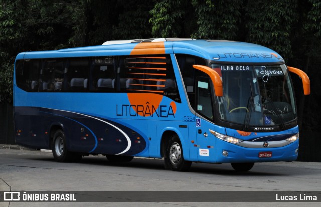 Litorânea Transportes Coletivos 5354 na cidade de São Paulo, São Paulo, Brasil, por Lucas Lima. ID da foto: 6066540.