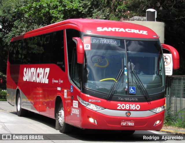 Viação Santa Cruz 208160 na cidade de São Paulo, São Paulo, Brasil, por Rodrigo  Aparecido. Número da foto: #6066609.