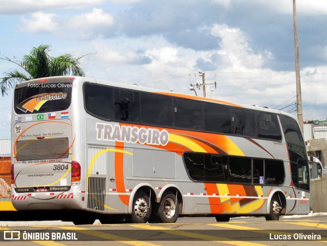 Transgiro Turismo 3804 na cidade de Londrina, Paraná, Brasil, por Lucas Oliveira . ID da foto: 6066857.