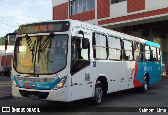 Expresso Lorenzutti 590 na cidade de Vila Velha, Espírito Santo, Brasil, por Saimom  Lima. Número da foto: #6068035.