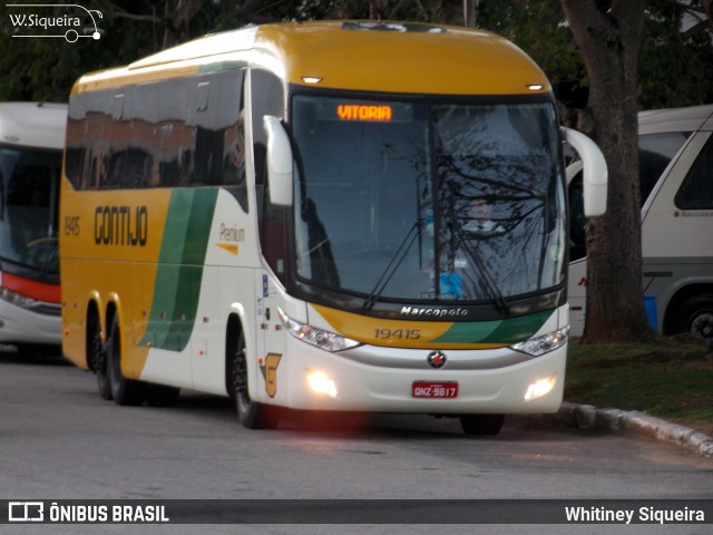 Empresa Gontijo de Transportes 19415 na cidade de Vitória, Espírito Santo, Brasil, por Whitiney Siqueira. ID da foto: 6068718.