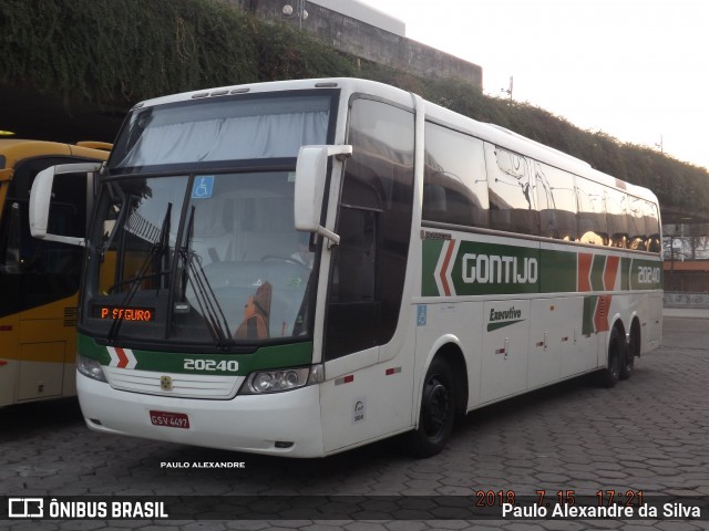 Empresa Gontijo de Transportes 20240 na cidade de Belo Horizonte, Minas Gerais, Brasil, por Paulo Alexandre da Silva. ID da foto: 6068154.