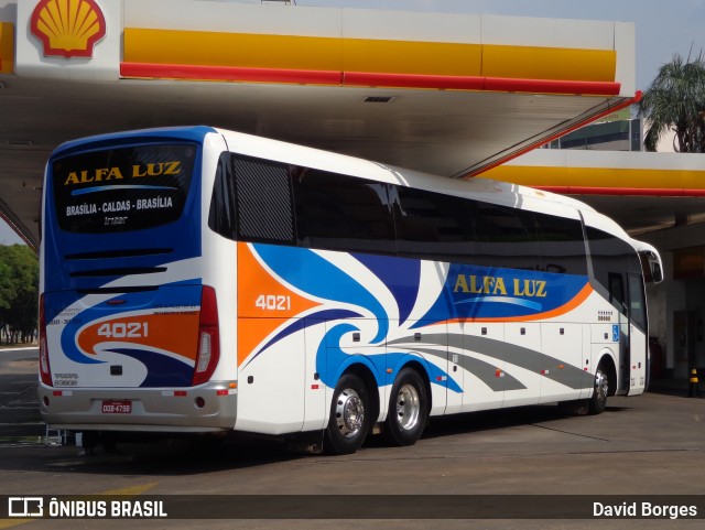 Alfa Luz Viação Transportes 4021 na cidade de Taguatinga, Distrito Federal, Brasil, por David Borges. ID da foto: 6068948.