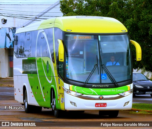 Expresso Princesa dos Campos 6683 na cidade de Cascavel, Paraná, Brasil, por Felipe Navas Geraldo Moura . Número da foto: #6070615.