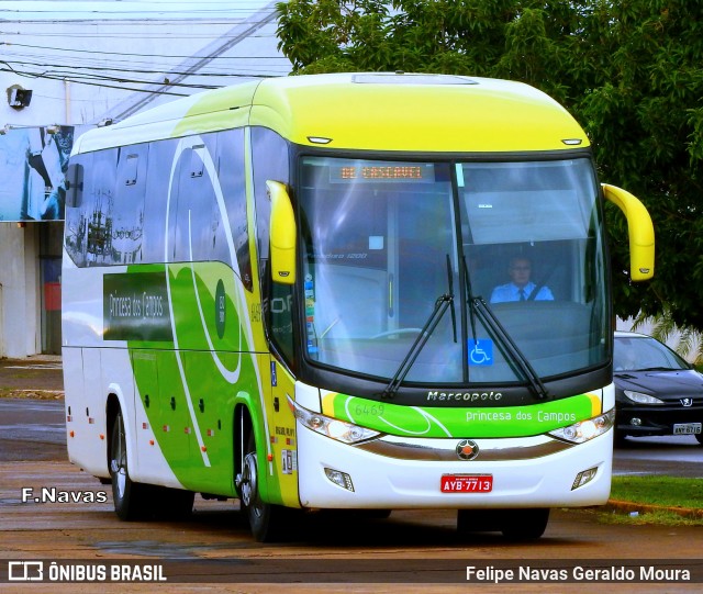 Expresso Princesa dos Campos 6683 na cidade de Cascavel, Paraná, Brasil, por Felipe Navas Geraldo Moura . ID da foto: 6070615.