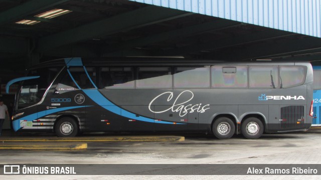 Empresa de Ônibus Nossa Senhora da Penha 53009 na cidade de Resende, Rio de Janeiro, Brasil, por Alex Ramos Ribeiro. ID da foto: 6070263.