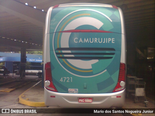 Auto Viação Camurujipe 4721 na cidade de Salvador, Bahia, Brasil, por Mario dos Santos Nogueira Junior. ID da foto: 6072315.