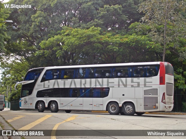Auto Viação Catarinense 3603 na cidade de São Paulo, São Paulo, Brasil, por Whitiney Siqueira. Número da foto: #6071165.
