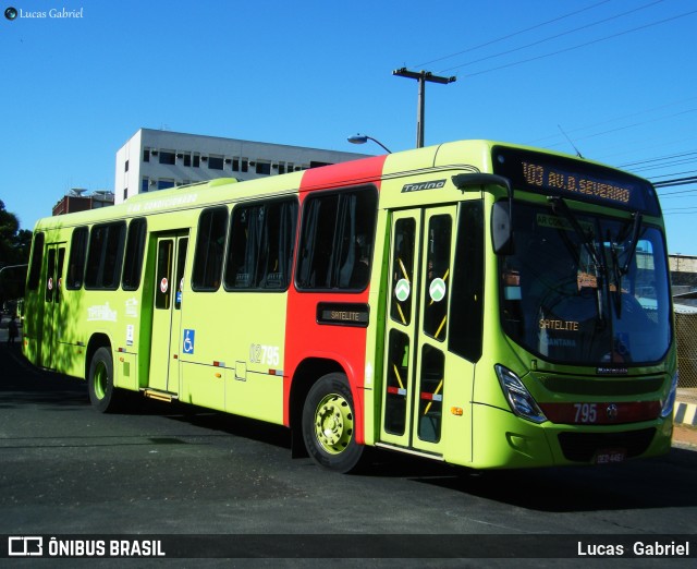 Viação Santana 02795 na cidade de Teresina, Piauí, Brasil, por Lucas Gabriel. ID da foto: 6072796.