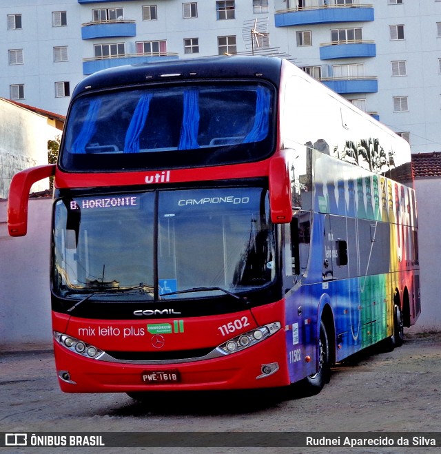 UTIL - União Transporte Interestadual de Luxo 11502 na cidade de Mogi das Cruzes, São Paulo, Brasil, por Rudnei Aparecido da Silva. Número da foto: #6072666.