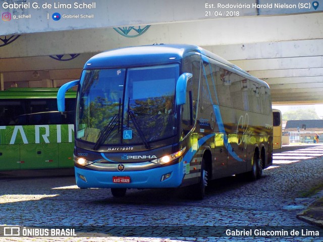 Empresa de Ônibus Nossa Senhora da Penha 53002 na cidade de Joinville, Santa Catarina, Brasil, por Gabriel Giacomin de Lima. ID da foto: 6073562.