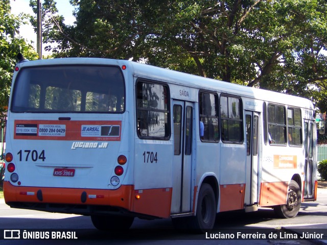 Expresso Metropolitano 1704 na cidade de Maceió, Alagoas, Brasil, por Luciano Ferreira de Lima Júnior. ID da foto: 6074768.