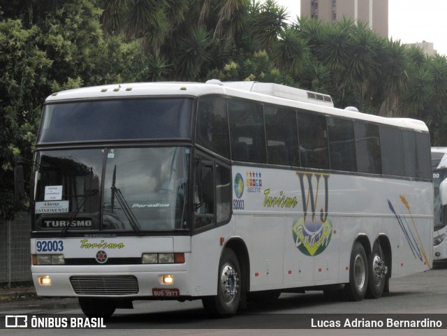 WJ Brasil Turismo 92003 na cidade de Curitiba, Paraná, Brasil, por Lucas Adriano Bernardino. ID da foto: 6074456.