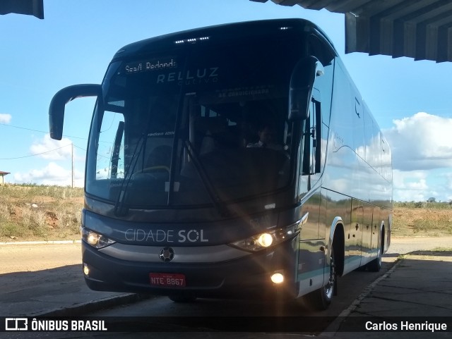 Viação Cidade Sol 5340 na cidade de Olindina, Bahia, Brasil, por Carlos Henrique. ID da foto: 6074616.