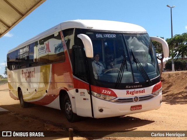 Viação Regional 2276 na cidade de Nova Soure, Bahia, Brasil, por Carlos Henrique. ID da foto: 6074600.