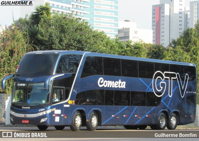 Viação Cometa 17304 na cidade de Curitiba, Paraná, Brasil, por Guilherme Bomfim. ID da foto: 6076690.