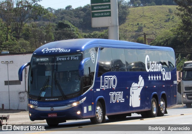 Cleiton Bus Executive 1900 na cidade de Conselheiro Lafaiete, Minas Gerais, Brasil, por Rodrigo  Aparecido. Número da foto: #6076896.