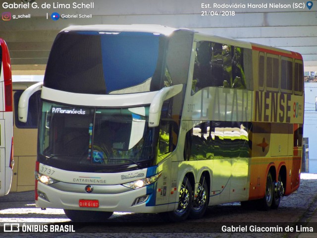 Auto Viação Catarinense 3737 na cidade de Joinville, Santa Catarina, Brasil, por Gabriel Giacomin de Lima. Número da foto: #6076459.