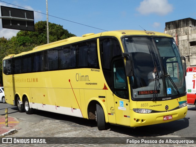 Viação Itapemirim 8835 na cidade de Fortaleza, Ceará, Brasil, por Felipe Pessoa de Albuquerque. Número da foto: #6076575.