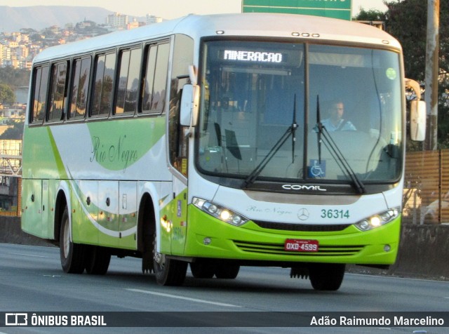 Rio Negro Fretamento e Turismo 36314 na cidade de Belo Horizonte, Minas Gerais, Brasil, por Adão Raimundo Marcelino. Número da foto: #6077078.
