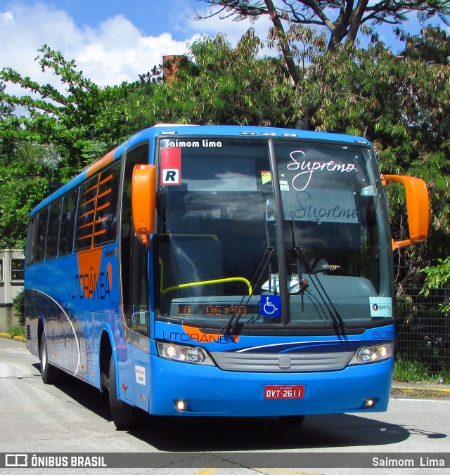 Litorânea Transportes Coletivos 5081 na cidade de São Paulo, São Paulo, Brasil, por Saimom  Lima. ID da foto: 6032667.