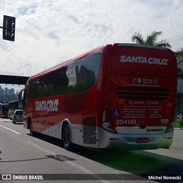 Viação Santa Cruz 204141 na cidade de São Bernardo do Campo, São Paulo, Brasil, por Michel Nowacki. Número da foto: #6033172.