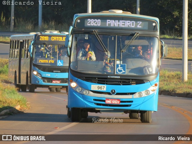 Taguatur - Taguatinga Transporte e Turismo 06967 na cidade de Águas Lindas de Goiás, Goiás, Brasil, por Ricardo Vieira. Número da foto: #6032143.
