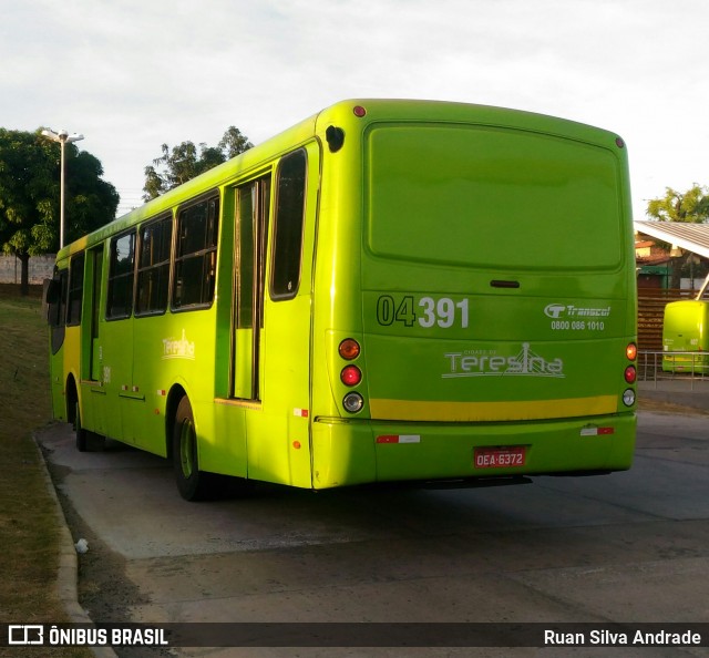 Transcol Transportes Coletivos 04391 na cidade de Teresina, Piauí, Brasil, por Ruan Silva Andrade. ID da foto: 6031882.