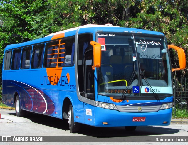 Litorânea Transportes Coletivos 5772 na cidade de São Paulo, São Paulo, Brasil, por Saimom  Lima. Número da foto: #6032665.