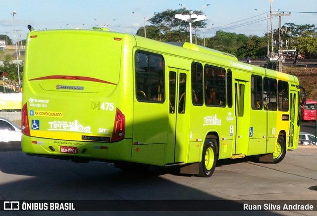 Transcol Transportes Coletivos 04475 na cidade de Teresina, Piauí, Brasil, por Ruan Silva Andrade. Número da foto: #6031864.
