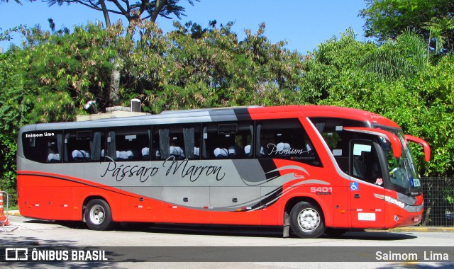 Empresa de Ônibus Pássaro Marron 5401 na cidade de São Paulo, São Paulo, Brasil, por Saimom  Lima. ID da foto: 6032475.