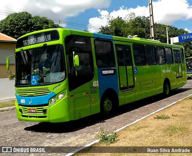 Taguatur - Taguatinga Transporte e Turismo 03403 na cidade de Teresina, Piauí, Brasil, por Ruan Silva Andrade. ID da foto: 6031891.