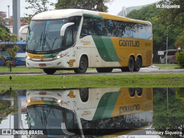 Empresa Gontijo de Transportes 18710 na cidade de Vitória, Espírito Santo, Brasil, por Whitiney Siqueira. Número da foto: #6077716.