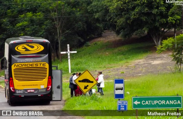 Expresso Nordeste 5447 na cidade de Nova Tebas, Paraná, Brasil, por Matheus Freitas. ID da foto: 6078109.