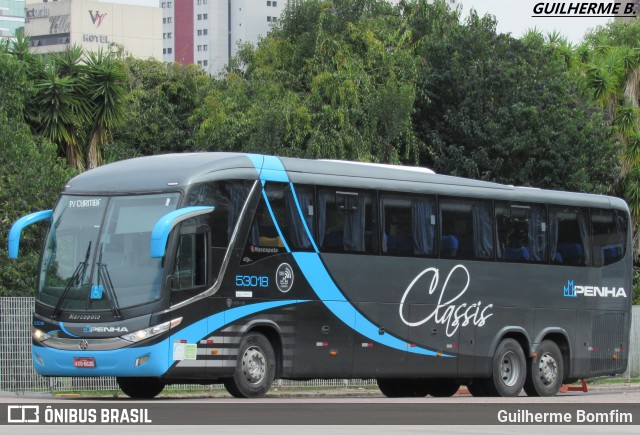 Empresa de Ônibus Nossa Senhora da Penha 53018 na cidade de Curitiba, Paraná, Brasil, por Guilherme Bomfim. Número da foto: #6079158.