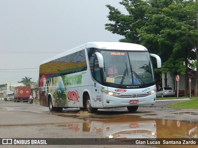 Eucatur - Empresa União Cascavel de Transportes e Turismo 4953 na cidade de Ji-Paraná, Rondônia, Brasil, por Gian Lucas  Santana Zardo. Número da foto: #6079327.