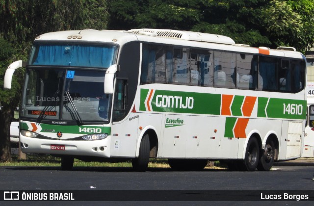 Empresa Gontijo de Transportes 14610 na cidade de Araxá, Minas Gerais, Brasil, por Lucas Borges . Número da foto: #6079462.