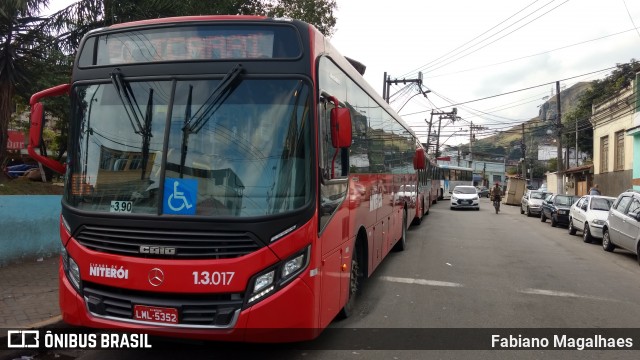 Auto Ônibus Brasília 1.3.017 na cidade de Niterói, Rio de Janeiro, Brasil, por Fabiano Magalhaes. ID da foto: 6080037.