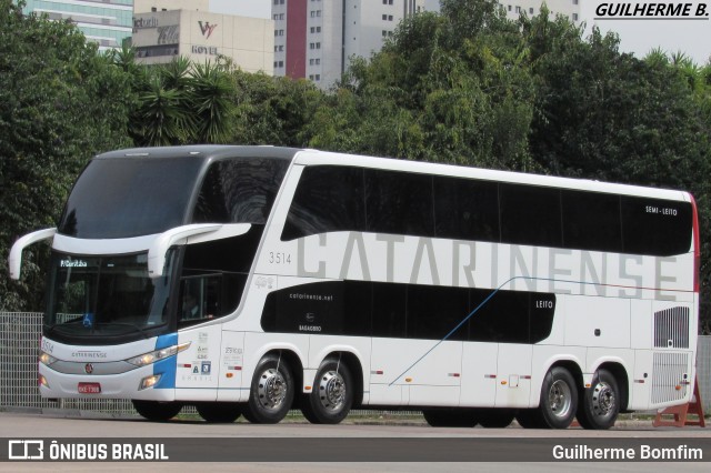 Auto Viação Catarinense 3514 na cidade de Curitiba, Paraná, Brasil, por Guilherme Bomfim. ID da foto: 6079138.