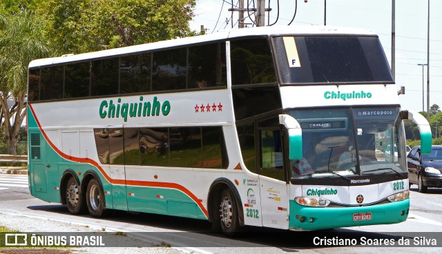 Chiquinho Transportes e Turismo 2012 na cidade de São Paulo, São Paulo, Brasil, por Cristiano Soares da Silva. Número da foto: #6033383.