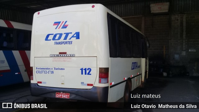 Viação Cota - Cota Transportes 112 na cidade de Matozinhos, Minas Gerais, Brasil, por Luiz Otavio Matheus da Silva. Número da foto: #6034242.